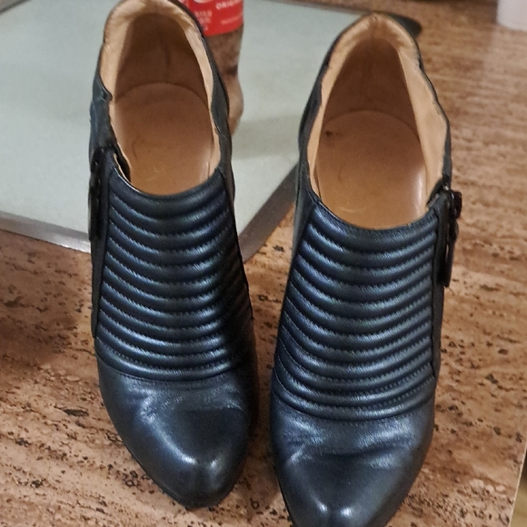 Christian Louboutin Shoes - Teal Christian Louboutin  Leather Ankle Boots